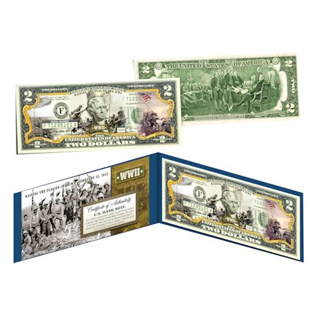 Colorized Two Dollar Bills